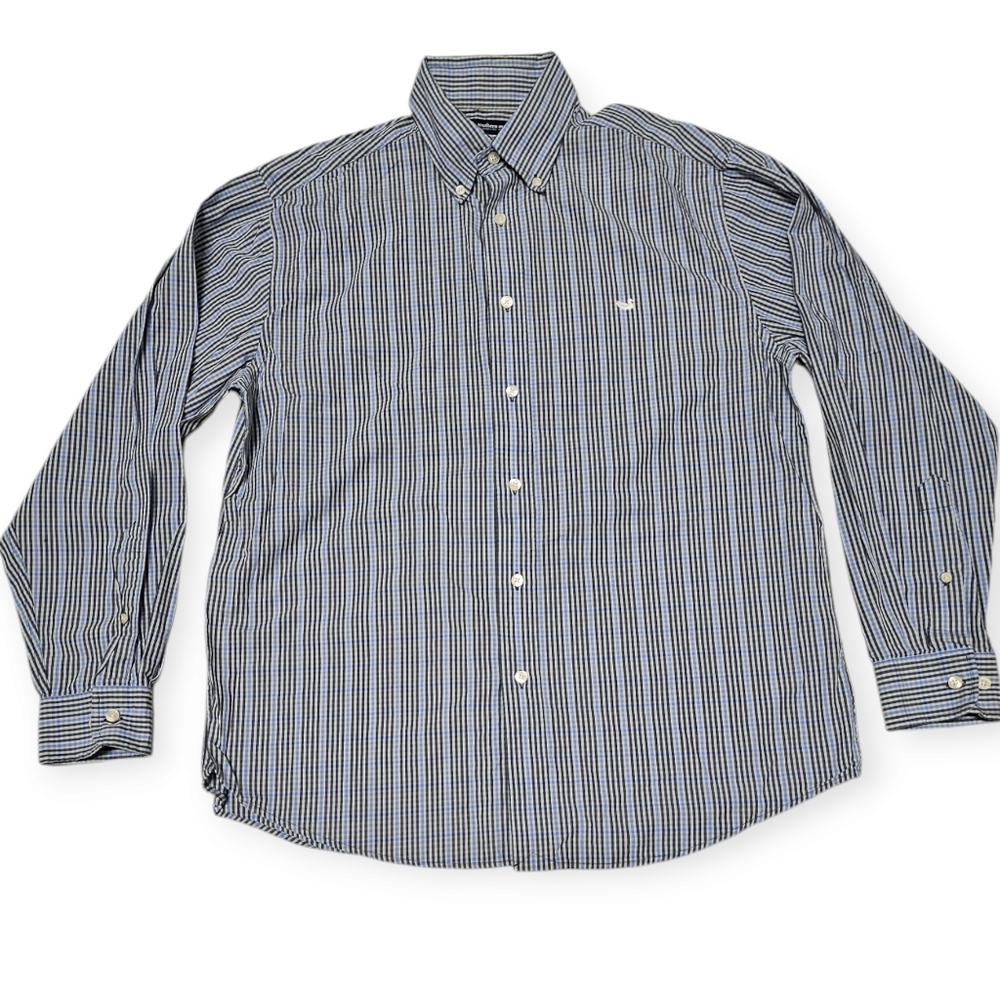 Southern Marsh Wrinkle Free Plaid Long Sleeve Button Down Shirt